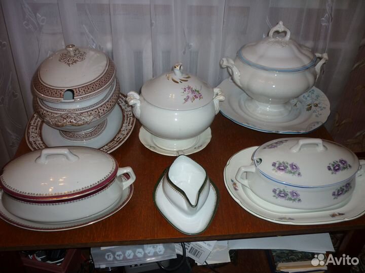 Антикварные супницы М.С.Кузнецова