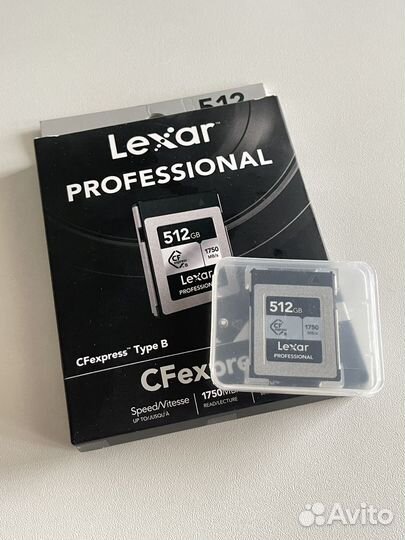 Карта памяти Lexar CFexpress Type-B Silver 512gb