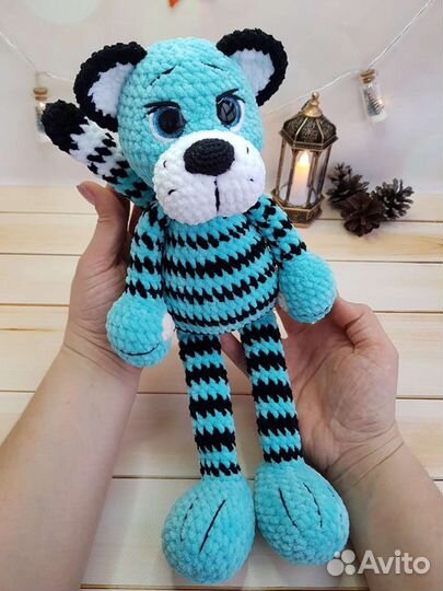 Плюшевый голубой Тигр, мягкая игрушка Тигрёнка