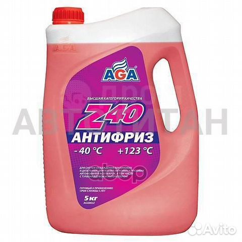 AGA AGA002Z антифриз 5KG готовый к применению, кра