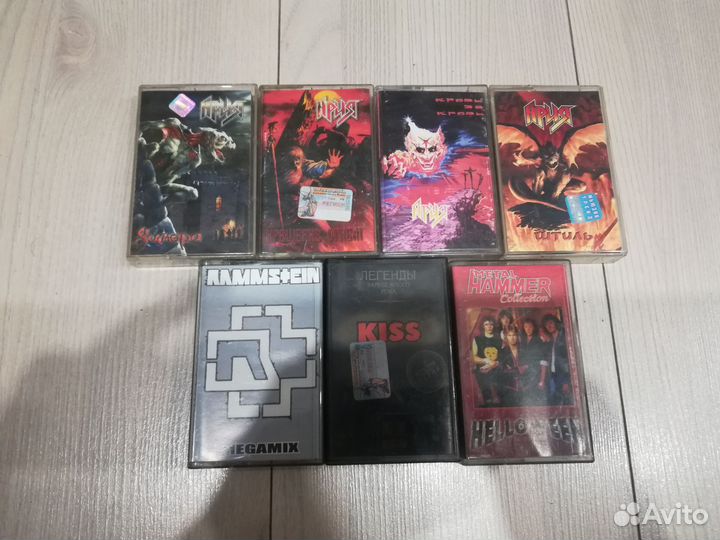 Аудиокассеты Ария, Kiss, rammstein