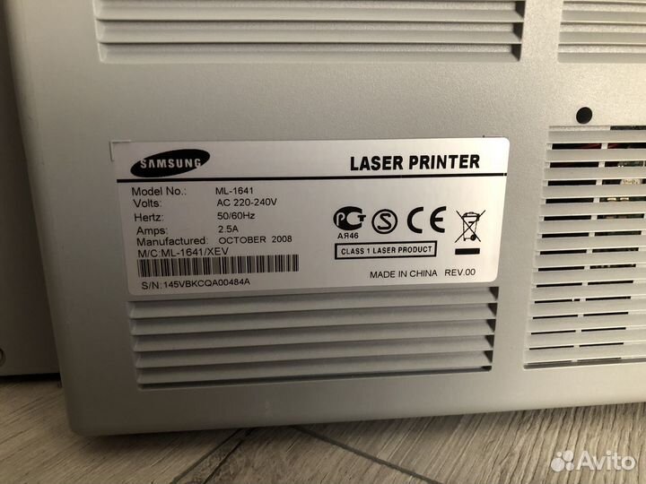Продам принтер лазерный sumsung ML1641