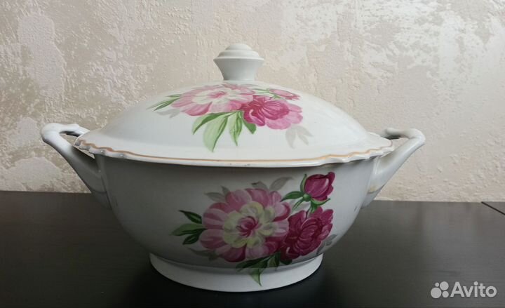 Новый столовый сервиз Дулево Пионы СССР