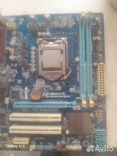 Материнская плата сокет 1155 с процессором