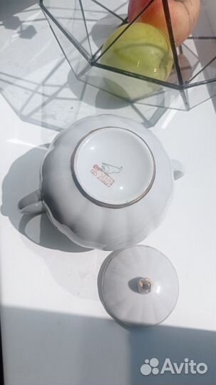 Сахарница Дулево золотая лента