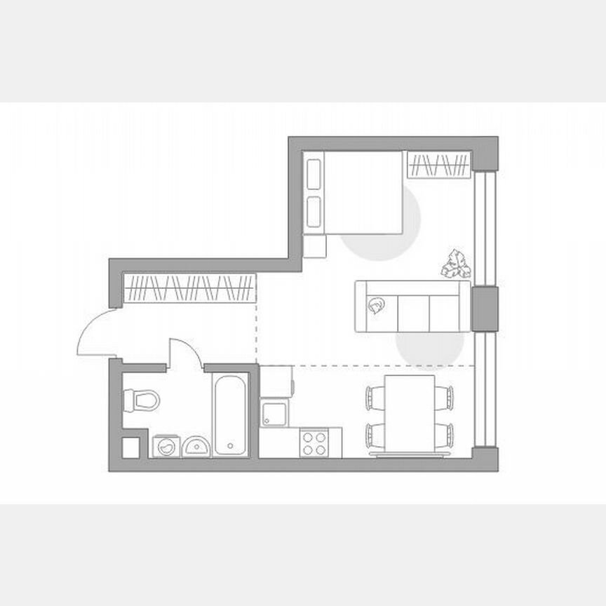 Квартира-студия, 33,1 м², 5/39 эт.