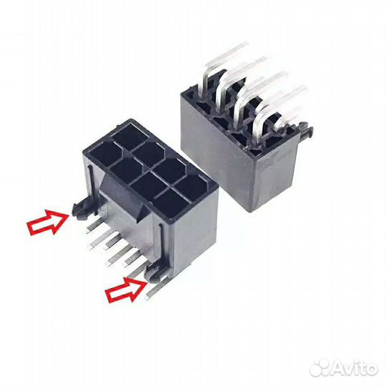 Коннекторы Переобжимка кабелей питания PCI-E 8 pin