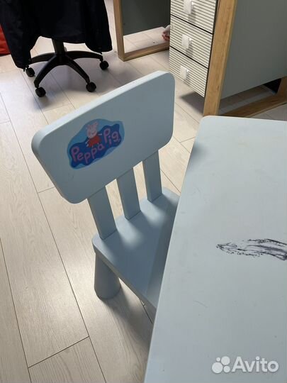 Детский стол и стул IKEA