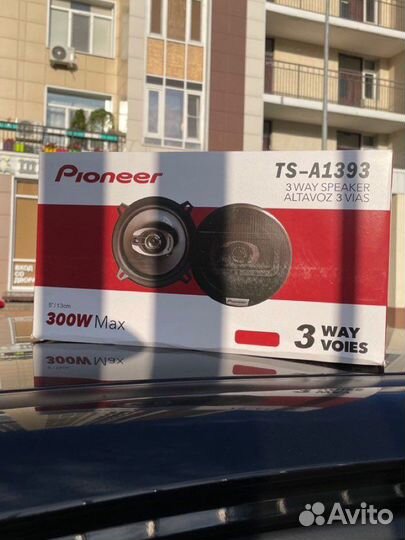 Динамики 13 см pioneer 300W новые