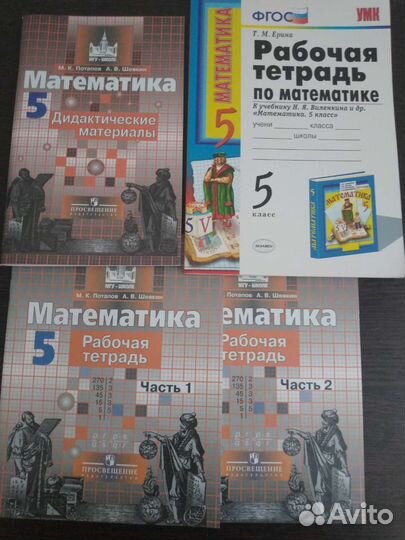 Новые рабочие тетради по математике 5 кл