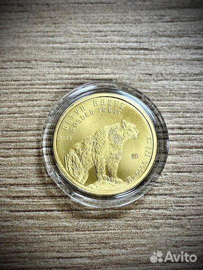 Золотая монета Казахстана Барс 7,78г 2023г