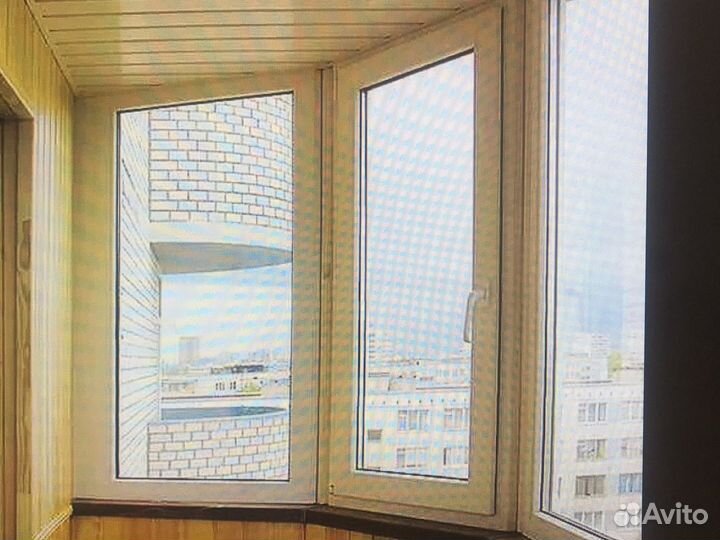 Пластиковое окно для балкона и лоджии 3450 Х 1600