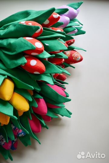 Тюльпаны тканевые игрушка
