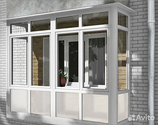 Пластиковое остекление лоджий