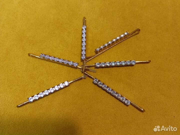 Заколка зажим для волос невидимка декоративная