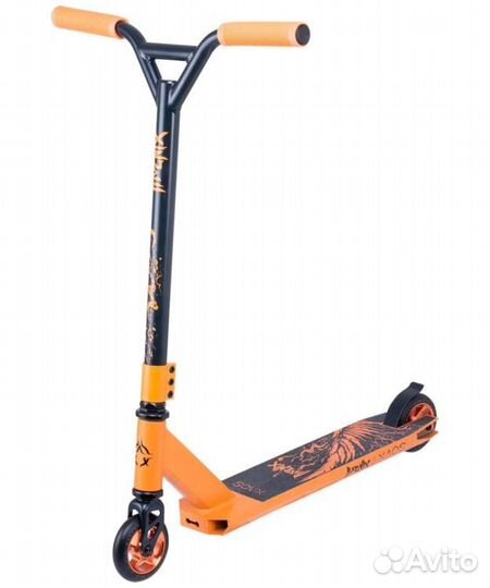 Самокат трюковый xaos phoenix orange 100 мм