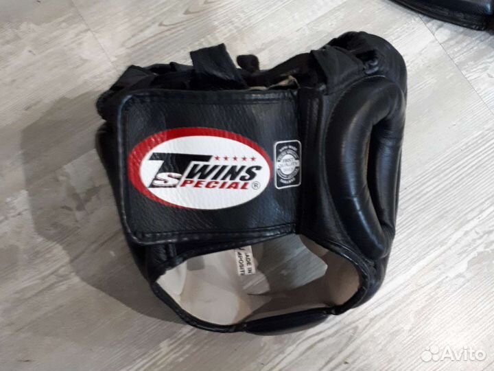 Боксерский шлем twins, размер L, кожа