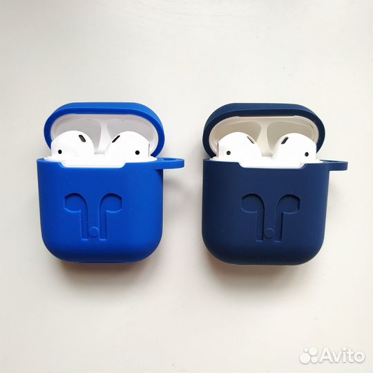 Чехлы силиконовые для Airpods 1/2 (Новые)