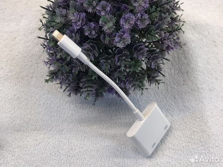 Переходник lightning на hdmi + lightning