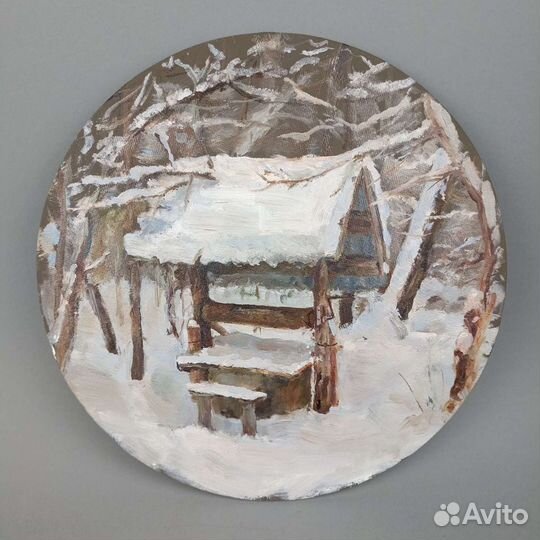 Картина маслом этюд 