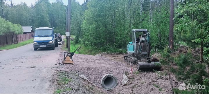 Заезд на участок.Парковка