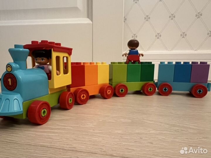 Lego duplo паравозик с цифрами