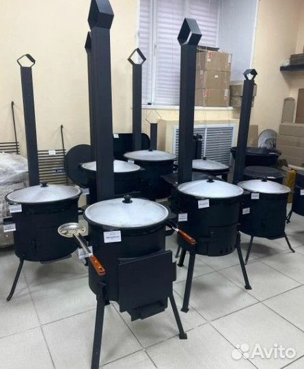 Печи для чугунных казанов