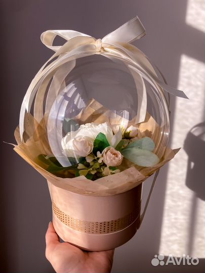 Воздушные шары с цветами. Цветы (текстильные)