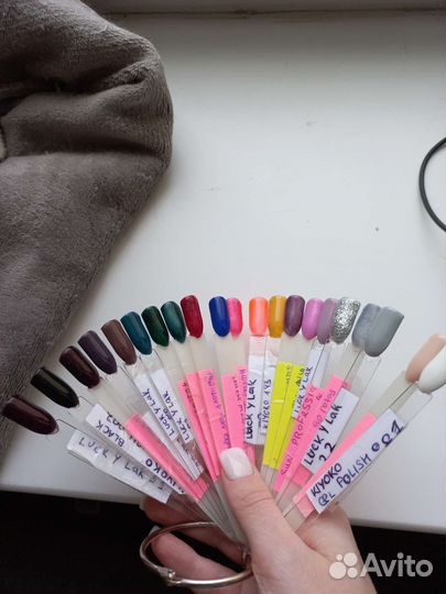 Набор гель лаков бу