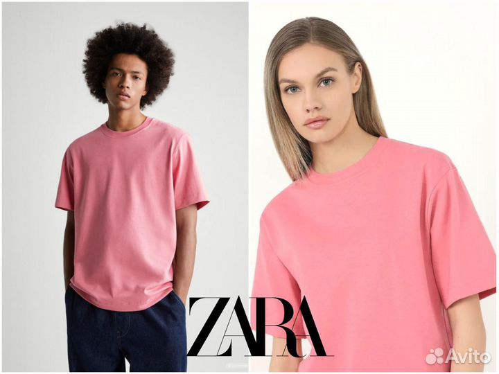 Футболка zara унисекс новая M L XL