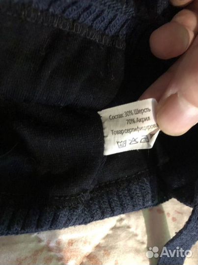 Шапка для новорожденного зима