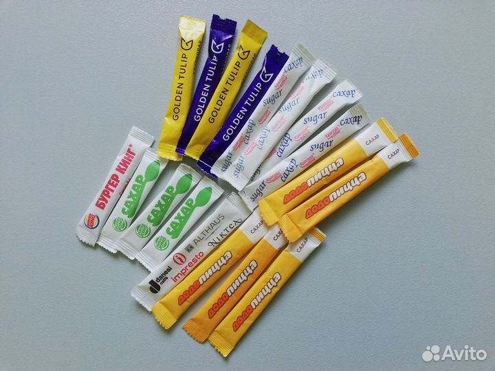 Сахар в стиках, в коллекцию