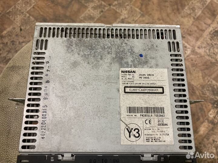 Штатная магнитола nissan tiida c11