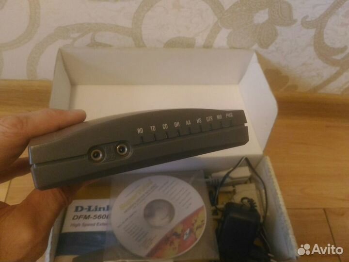 Факс-модем D-Link DFM-560E аналоговый ретро