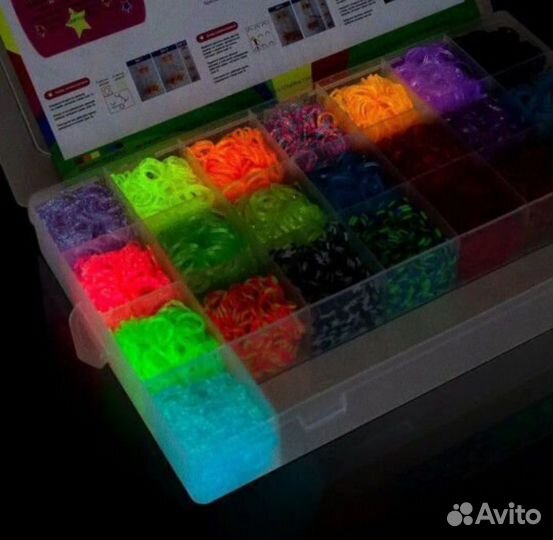 Большой набор резинок для девочек,плетение,новый