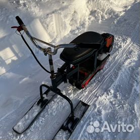Самодельный снегокат с мотором. Снегокат с мотором. | Мотоклуб, Снегоходы, Бензопилы