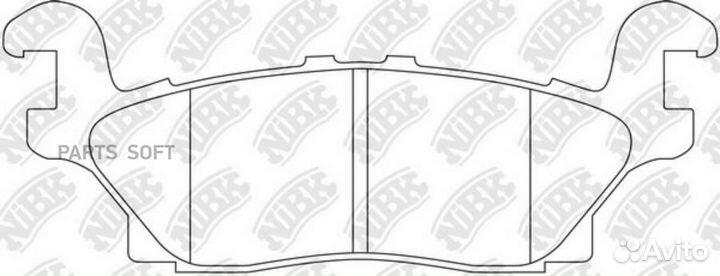 Nibk PN0499 Колодки торм. задн