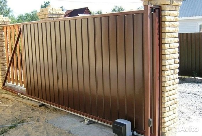 Откатные ворота под ключ