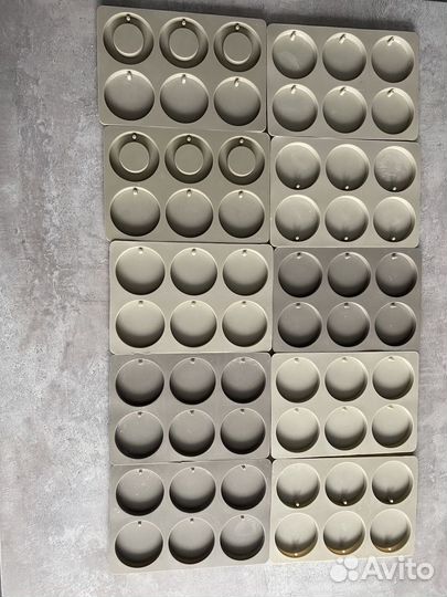 Силиконовые формы для саше молды для воска 7штук