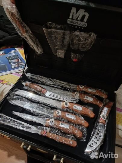 Набор кухонный ножи и вилки