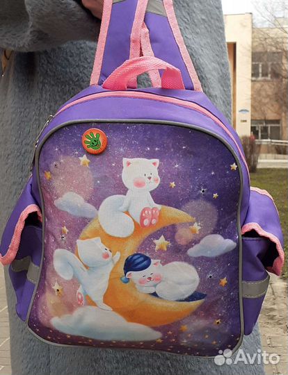 Мигающий рюкзак для девочки