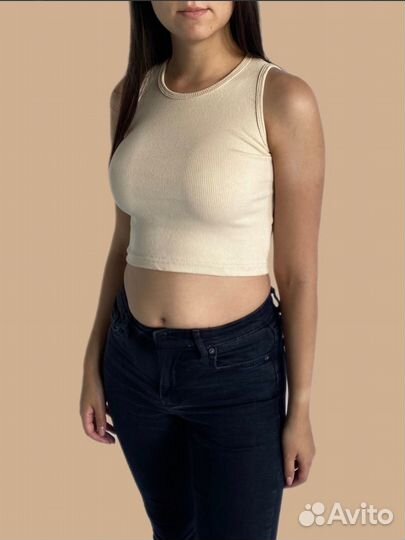 Кроп топ в рубчик