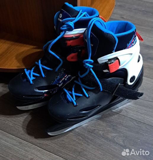 Коньки хоккейные раздвижные р. 34-37