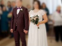 Свадебное платье + свадебный костюм