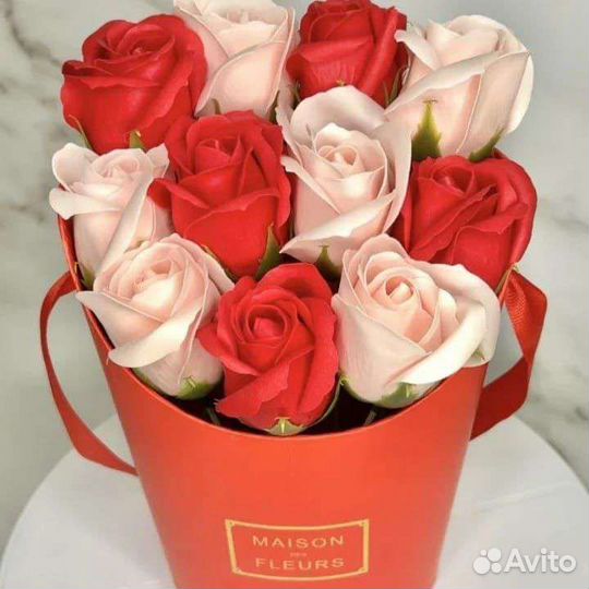 Букет цветы из мыла