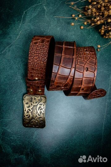 Ремень, ширина 40 мм ручная работа