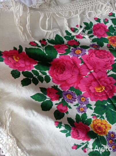 Платок шаль хлопок СССР