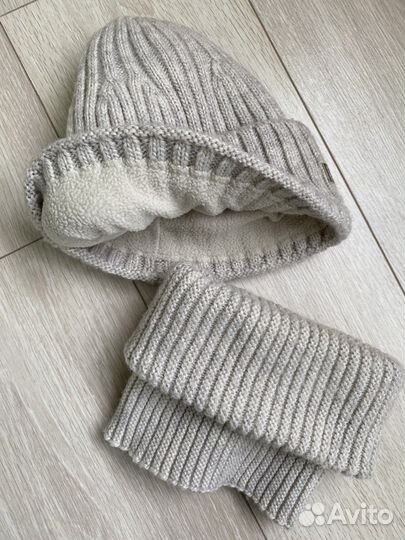 Комплект шапка и снуд женский