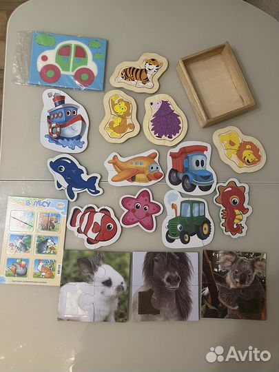 Пазлы для малышей пакетом