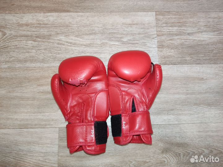 Боксерские перчатки детские 4 oz и 6 oz